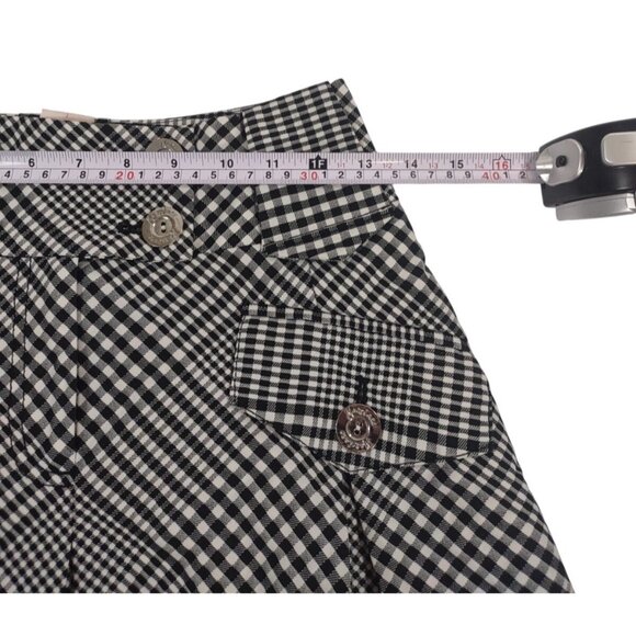 Y2K Marciano Plaid Pleated Schoolgirl Mini Skirt Sz 0 Preppy Lolita Sweet - Picture 6 of 7